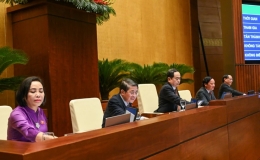 Quốc hội nhất tr&iacute; gi&aacute;m s&aacute;t tối cao việc thực hiện ch&iacute;nh s&aacute;ch, ph&aacute;p luật về bảo vệ m&ocirc;i trường