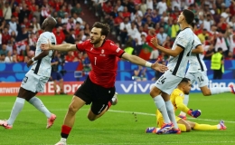 Ronaldo im tiếng, Bồ Đ&agrave;o Nha gục ng&atilde; trước Gruzia