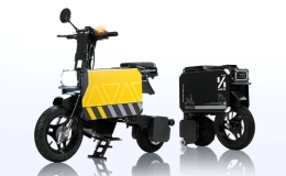 Xe m&aacute;y điện gấp gọn như vali 