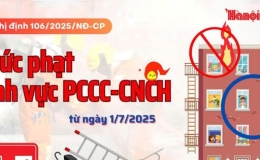 Mức phạt h&agrave;nh ch&iacute;nh đối với lĩnh vực ph&ograve;ng ch&aacute;y từ ng&agrave;y 1-7-2025