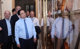 Thủ tướng Phạm Minh Ch&iacute;nh: Văn h&oacute;a l&agrave; sợi d&acirc;y đầy &acirc;m thanh v&agrave; sắc m&agrave;u cho t&igrave;nh hữu nghị Việt Nam-Ph&aacute;p