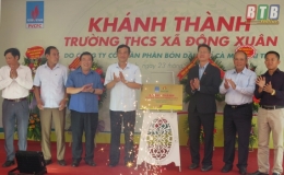 Trường THCS Đ&ocirc;ng Xu&acirc;n kh&aacute;nh th&agrave;nh c&ocirc;ng tr&igrave;nh nh&agrave; lớp học v&agrave; ph&ograve;ng chức năng 