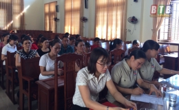 Khai giảng lớp dạy nghề may c&ocirc;ng nghiệp cho lao động n&ocirc;ng th&ocirc;n huyện Quỳnh Phụ