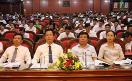 Kỳ họp thứ 10 HĐND huyện Th&aacute;i Thụy