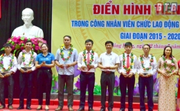 Li&ecirc;n đo&agrave;n Lao động huyện Đ&ocirc;ng Hưng: Biểu dương 63 điển h&igrave;nh ti&ecirc;n tiến