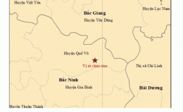 Động đất 3 độ ở Bắc Ninh