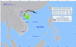 Tin &aacute;p thấp nhiệt đới tr&ecirc;n đất liền (Hồi  04h ng&agrave;y 23/7/2021)