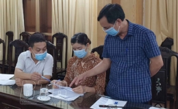 Vũ Thư: Cấp tr&ecirc;n 3.000 thẻ cho người lao động qua chốt kiểm so&aacute;t ph&ograve;ng, chống dịch Covid-19