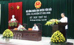  HĐND huyện Tiền Hải kh&oacute;a XX họp kỳ thứ tư