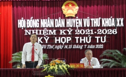 HĐND huyện Vũ Thư: Tổ chức kỳ họp thứ tư, nhiệm kỳ 2021 - 2026