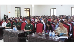 Tiền Hải: Tập huấn, tuy&ecirc;n truyền, phổ biến Luật Bi&ecirc;n ph&ograve;ng Việt Nam