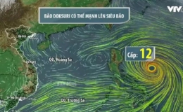 B&atilde;o Doksuri &iacute;t c&oacute; khả năng đi v&agrave;o Biển Đ&ocirc;ng