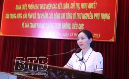 Vũ Thư: Học tập, qu&aacute;n triệt c&ocirc;ng t&aacute;c ph&ograve;ng, chống tham nhũng, ti&ecirc;u cực theo tinh thần chỉ đạo của Tổng B&iacute; thư Nguyễn Ph&uacute; Trọng