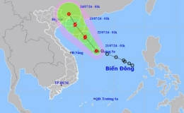 &Aacute;p thấp nhiệt đới tr&ecirc;n v&ugrave;ng biển qu&acirc;̀n đảo Hoàng Sa, cả nước mưa lớn