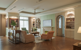 Căn hộ phong c&aacute;ch nội thất 'farmhouse'