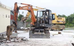 Đ&ocirc;ng Hưng: Cưỡng chế ph&aacute; dỡ c&ocirc;ng tr&igrave;nh x&acirc;y dựng kh&ocirc;ng đ&uacute;ng quy định tại Đ&ocirc;ng &Aacute;