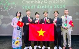Học sinh Việt Nam đạt 4 Huy chương V&agrave;ng v&agrave; Bạc Olympic H&oacute;a học quốc tế