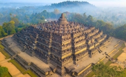Ngắm nh&igrave;n Borobudur, ng&ocirc;i đền Phật gi&aacute;o lớn nhất thế giới