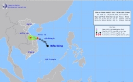 Tin &aacute;p thấp nhiệt đới tr&ecirc;n biển Đ&ocirc;ng