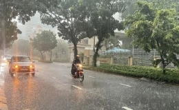 Tin cảnh b&aacute;o d&ocirc;ng, lốc, s&eacute;t, mưa đ&aacute; v&agrave; mưa lớn cục bộ tr&ecirc;n khu vực tỉnh Th&aacute;i B&igrave;nh 