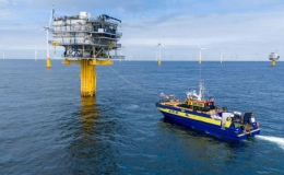 Trạm sạc điện gi&oacute; ngo&agrave;i khơi đầu ti&ecirc;n tr&ecirc;n thế giới