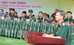 Vũ Thư: Thực h&agrave;nh xử l&yacute; t&igrave;nh huống sạt trượt m&aacute;i đ&ecirc;, k&egrave; tại k&egrave; Hữu Lộc