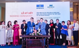 UNESCO v&agrave; SOVICO k&yacute; kết hợp t&aacute;c triển khai dự &aacute;n th&uacute;c đẩy văn h&oacute;a, gi&aacute;o dục v&agrave; ph&aacute;t triển bền vững tại Việt Nam
