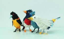 Rực rỡ sắc m&agrave;u với mu&ocirc;n lo&agrave;i chim... giấy