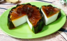 B&aacute;nh Trung thu rau c&acirc;u c&agrave; ph&ecirc; nh&acirc;n sữa dừa 