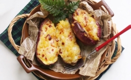  Khoai lang nướng ph&ocirc; mai mật ong