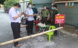 Tiền Hải: Bảo đảm c&aacute;c điều kiện ph&ograve;ng, chống dịch Covid-19 tại th&ocirc;n Lạc Th&agrave;nh Nam