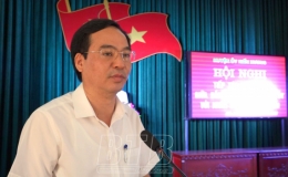 Kiến Xương: Tiếp x&uacute;c, đối thoại giữa B&iacute; thư Huyện ủy với nh&acirc;n d&acirc;n x&atilde; Hồng Th&aacute;i