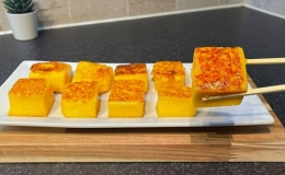 L&agrave;m pudding trứng sữa chi&ecirc;n ăn vặt tại nh&agrave;