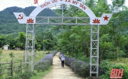 Nỗ lực x&acirc;y dựng n&ocirc;ng th&ocirc;n mới ở x&atilde; Mỹ T&acirc;n