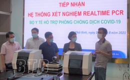 Tiếp nhận hệ thống m&aacute;y x&eacute;t nghiệm Realtime PCR do Bộ Y tế ph&acirc;n bổ