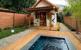 Căn nh&agrave; gỗ si&ecirc;u nhỏ nhiều người mơ ước