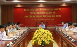 Triển khai quyết định kiểm tra đối với Ban c&aacute;n sự đảng Kiểm to&aacute;n Nh&agrave; nước