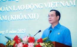 1.100 đại biểu tham dự Đại hội lần thứ XIII C&ocirc;ng đo&agrave;n Việt Nam