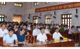 Hưng H&agrave; tập huấn c&ocirc;ng t&aacute;c t&iacute;n ngưỡng, t&ocirc;n gi&aacute;o v&agrave; triển khai Luật Thực hiện d&acirc;n chủ ở cơ sở