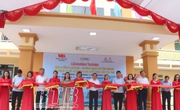 Kh&aacute;nh th&agrave;nh d&atilde;y ph&ograve;ng học Trường THCS T&acirc;n Phong