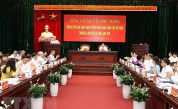 Tổng B&iacute; thư Nguyễn Ph&uacute; Trọng thăm, l&agrave;m việc tại Lạng Sơn