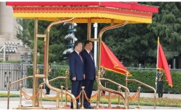 Tổng B&iacute; thư, Chủ tịch nước Trung Quốc Tập Cận B&igrave;nh chủ tr&igrave; Lễ đ&oacute;n ch&iacute;nh thức Tổng B&iacute; thư, Chủ tịch nước T&ocirc; L&acirc;m