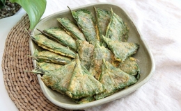 Chả l&aacute; vừng thơm ngon ph&ograve;ng cảm c&uacute;m giao m&ugrave;a