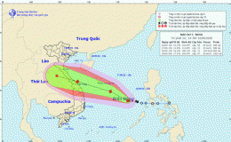 Tin b&atilde;o tr&ecirc;n biển Đ&ocirc;ng (Cơn b&atilde;o số 5)