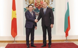 Chủ tịch Quốc hội Vương Đ&igrave;nh Huệ hội kiến Tổng thống Bulgaria Rumen Radev