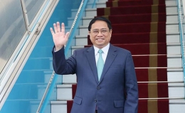 Thủ tướng Phạm Minh Ch&iacute;nh l&ecirc;n đường dự Hội nghị Cấp cao ASEAN 43