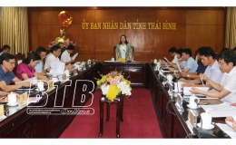 UBND tỉnh họp nghe Sở Gi&aacute;o dục v&agrave; Đ&agrave;o tạo b&aacute;o c&aacute;o c&ocirc;ng t&aacute;c triển khai kế hoạch về đ&agrave;o tạo, bồi dưỡng gi&aacute;o vi&ecirc;n