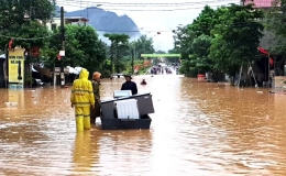 Cảnh b&aacute;o nguy cơ ngập lụt ở c&aacute;c v&ugrave;ng trũng, thấp tại 7 tỉnh, th&agrave;nh phố