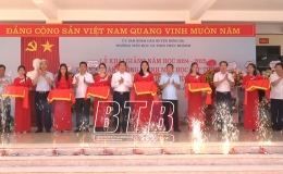 Hưng H&agrave;: Kh&aacute;nh th&agrave;nh c&ocirc;ng tr&igrave;nh Trường Tiểu học v&agrave; THCS Ph&uacute;c Kh&aacute;nh, Trường Tiểu học v&agrave; THCS Bắc Sơn