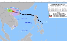 Tin b&atilde;o khẩn cấp (Cơn b&atilde;o số 3) hồi 13 giờ ng&agrave;y 07/9